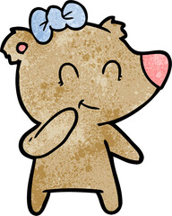 female bear cartoon