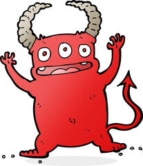 cartoon little devil