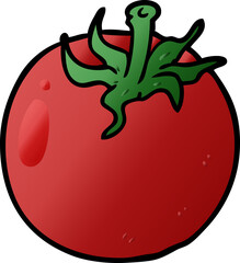 cartoon fresh tomato