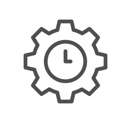Time related icon outline and linear vector.