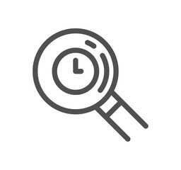 Time related icon outline and linear vector.