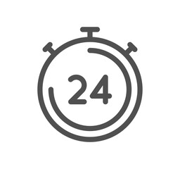 Time related icon outline and linear vector.