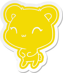 cartoon sticker kawaii cute teddy bear
