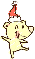 Polar Bear Chalk Drawing