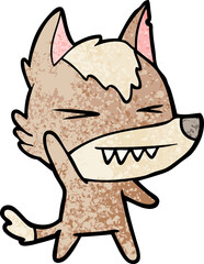 angry wolf cartoon