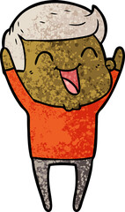 cartoon man laughing