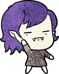 cartoon undead vampire girl