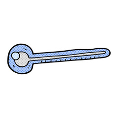 freehand drawn cartoon thermometer