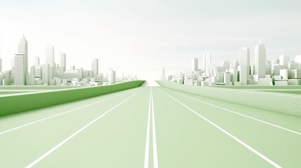 Green modern sustainable highway