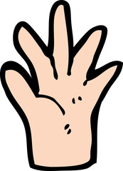 cartoon hand symbol