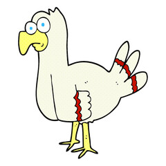 freehand drawn cartoon bird