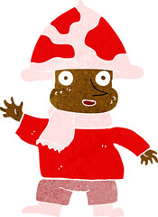 cartoon mushroom man