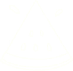 Watermelon Slice Chalk Drawing