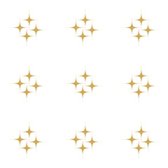 square continuous background.
star abstract illustration.