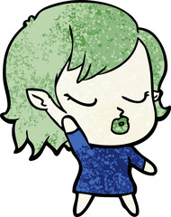 cute cartoon vampire girl