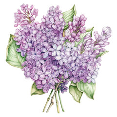 Lilac Flower Artwork