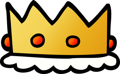 cartoon doodle royal crown
