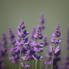 Obraz premium Close up of lavender flowers. Generative AI