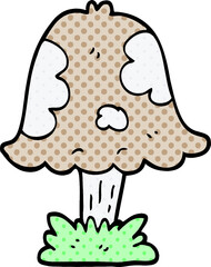 cartoon doodle mushroom