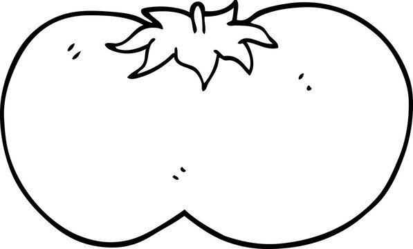 recommend clip art: line drawing cartoon huge tomato