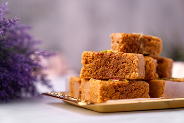 Milk cake recipe is an Indian sweet also known as Kalakhand, made with milk, sugar and cardamom...