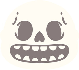 spooky halloween skull