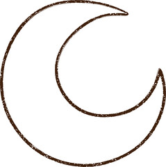 Moon Charcoal Drawing