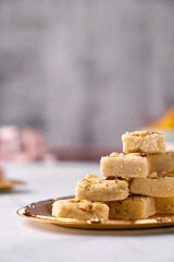 Kaju Crunch, Crispy Cashew nut Indian Sweet