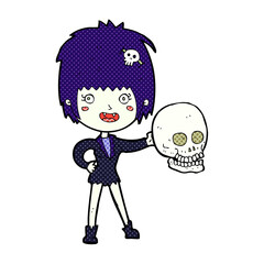 cartoon halloween vampire girl