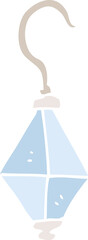 flat color illustration of earring