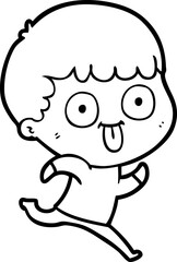 cartoon man staring