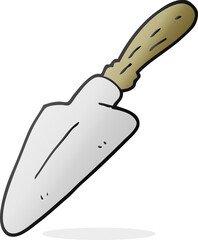 Obraz premium freehand drawn cartoon trowel