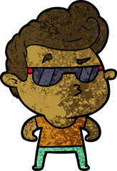 cartoon cool guy