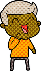 cartoon man laughing