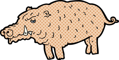 cartoon hog