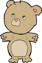 cartoon funny teddy bear