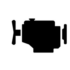 Engine components icon design template vector