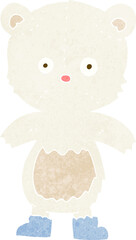 cartoon polar bear cub