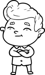 Obraz premium happy cartoon man