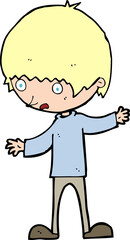 cartoon boy with outstretched arms