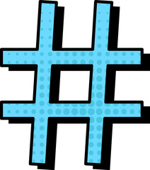 Obraz premium Lattice Sign Comic