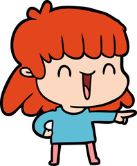 cartoon woman