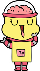happy cartoon robot