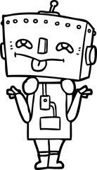 cartoon robot