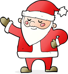 cartoon santa claus