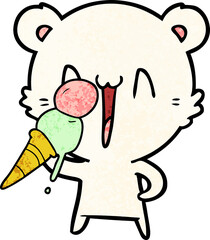 laughing polar bear cartoon