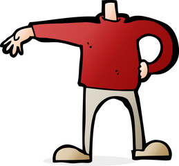 cartoon male body making gesture (mix and match cartoons or add own photos as head)