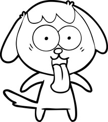 cute cartoon dog