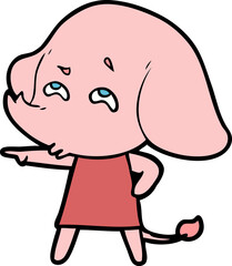 cartoon elephant remembering