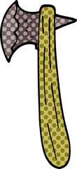 cartoon doodle old axe